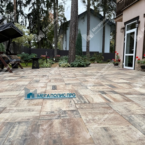 Тротуарная плитка Выбор Грандо Б.9.Фсм.6 60 мм Листопад Песчаник фото 3