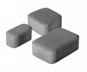 Тротуарная плитка Нобетек Новая Классика 1нКЛ5ф Темно-серая