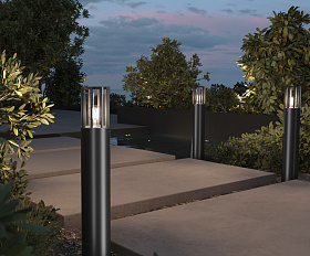 Ландшафтный светильник Barrel Maytoni O453FL-01GF цвет Графит