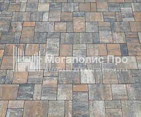 Тротуарная плитка 342 Механический завод Новый Город Классик ColorMix 80 мм Карелия