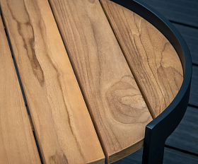 Кофейный комплект Boden Brafritid антрацит, алюминий/тик