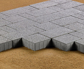 Тротуарная плитка 342 Механический завод Новый Город 60мм коллекция Гранит цвет Морис