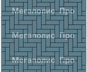 Тротуарная плитка Выбор Паркет Б.4.П.6 Стандарт Синий