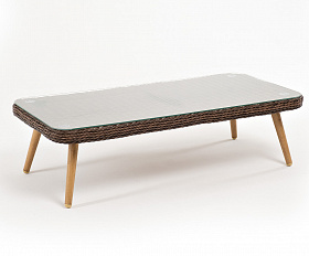 Прованс столик журнальный из ротанга, цвет коричневый