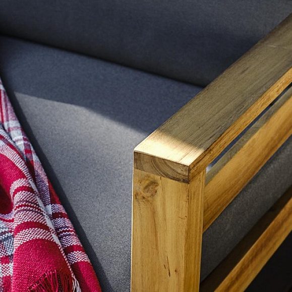 Диванный комплект из акации BOOKA с кофейным столом Joygarden фото 5