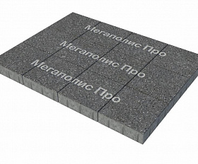 Тротуарная плитка Фабрика Готика Квадрат 300х300х60 мм Ильменит FINO