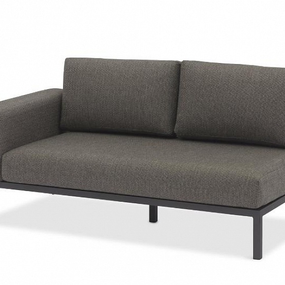 Комплект лаунж мебели Stockholm Brafritid, с креслом и столиком антрацит/серый, алюминий фото 5
