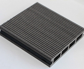 Террасная доска MasterDeck Classic 140мм*26мм узкий + широкий вельвет, цвет Антрацит