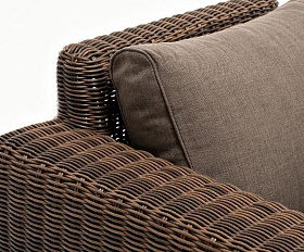 Кресло Боно 4SIS из искусственного ротанга, цвет коричневый