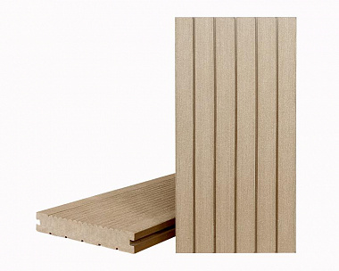 Террасная доска Террапол КЛАССИК полнотелая с пазом 4000 или 3000х147х24 мм, цвет Арахис