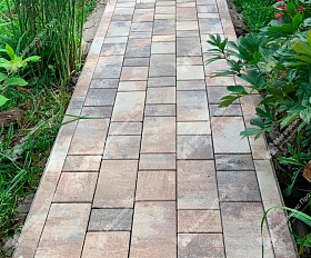 Тротуарная плитка Выбор Старый город Листопад 1Ф.6 60 мм Песчаник