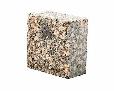 Брусчатка гранитная 100x100x50 мм пилено-колотая Малыгинское месторождение Карандаш