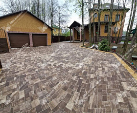 Тротуарная плитка 342 Механический завод Бавария ColorMix 60мм Невада