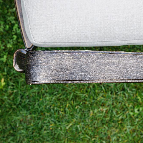 Обеденный комплект Wilhelm Royal Family из литого алюминия на 6 персон. Овальный стол фото 7