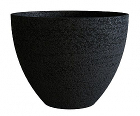 Кашпо Concretika Upon D45 H35 Erosia Black