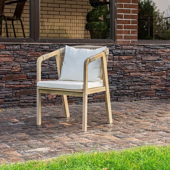 Обеденное кресло Michelle Royal Family из дерева, цвет бежевый фото 1