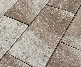 Тротуарная плитка Нобетек Широкоформатная 5П8ф 600x300x80 Колормикс №23 Сафари