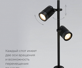 Уличный светильник Elektrostandard Landscape 041 FL LED черный