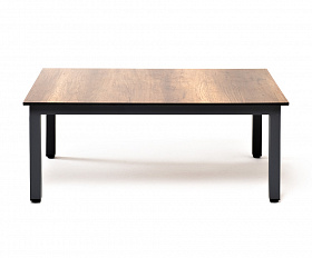 Канны журнальный столик из HPL 90х60, H40, каркас темно-серый (RAL 7024), цвет столешницы дуб