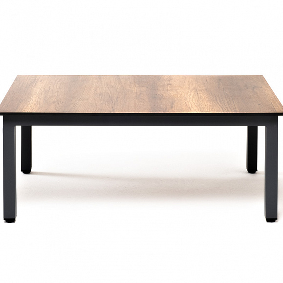 Канны журнальный столик из HPL 90х60, H40, каркас темно-серый (RAL 7024), цвет столешницы дуб фото 2