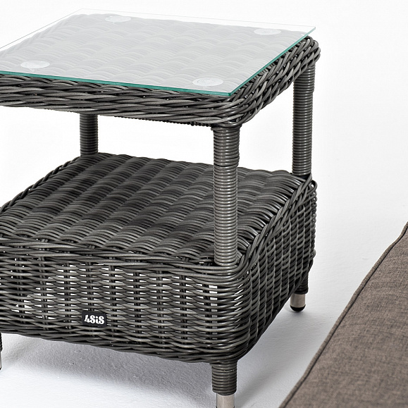 Рим комплект шезлонг со столиком, цвет графит фото 6