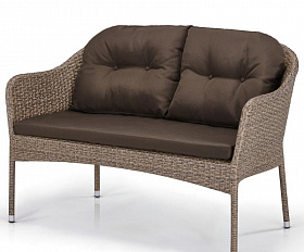 Плетеный диван S54B-W56 Light brown