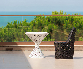 Стол Vitgarden Race Table d70 Bianco из базальта, цвет белый