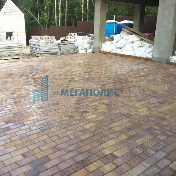 Брусчатка Braer Прямоугольник (кирпич) ColorMix 200х100х40 мм Прайд фото 5
