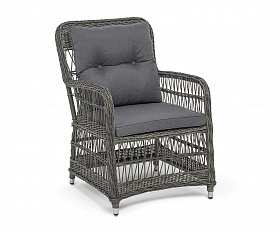 Цесена кресло плетеное из искусственного ротанга, цвет графит