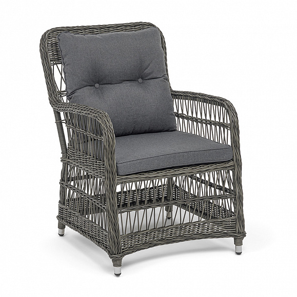 Цесена кресло плетеное из искусственного ротанга, цвет графит фото 3