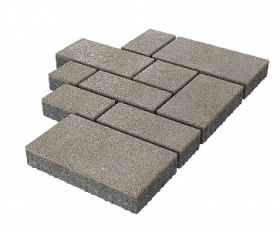 Тротуарная плитка Stellard Микс Сити 60 мм Белый