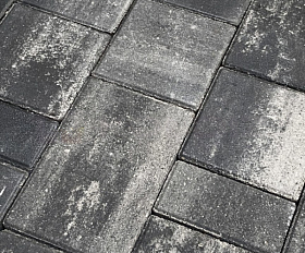 Тротуарная плитка Koldiz Ривьера 50 мм Оникс Черный