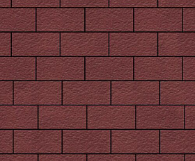 Тротуарная плитка Steinrus Прямоугольник Лайн 200х100х60 мм Красный Бассировка