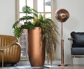 Кашпо Concretika Йар D40H87 Бронза