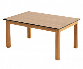 Канны журнальный столик из HPL 90х60, H40, основание дуб, цвет столешницы дуб