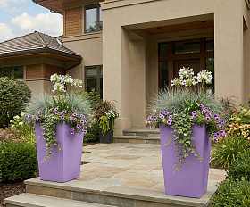 Кашпо Concretika Коник 40x40x70 Лаванда 300 6035