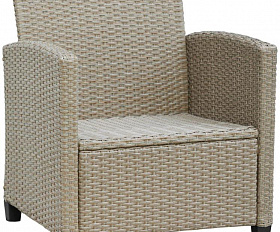 Плетеный комплект мебели с диваном AFM-804B Beige-Grey