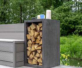 Дровница бетонная Concretika 90 см