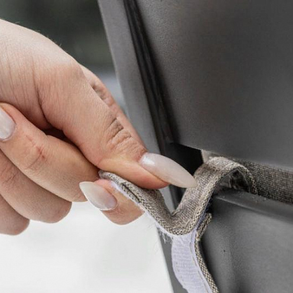 Обеденный комплект Oscar Royal Family со столешницей из тика, цвет светло серый фото 13