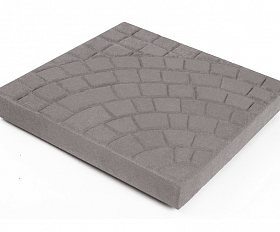 Тротуарная плитка Нобетек Квадрат 1КД5Ф серая