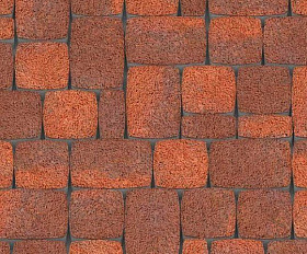 Тротуарная плитка Каменный Век Классико Модерн ColorMix 60 мм Вишнево-оранжевый Гранит