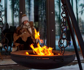 Костровая чаша чугунная Concretika Premium X100, толщина 15 мм