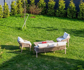 Лаунж-зона Michelle Royal Family из дерева, цвет бежевый