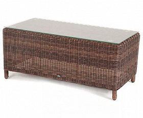 Журнальный столик Кон Панна 4SIS из искусственного ротанга, цвет коричневый