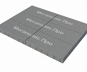 Тротуарная плитка Выбор Прямоугольник Б.5.П.10 600х300х100 мм Серый Гранит