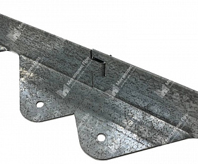 Металлический бордюр из оцинкованной стали (толщина стали 1,5 мм x2) h60, L1200, b70