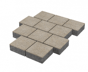 Тротуарная плитка Stellard Квадрат 300x300x80 мм Белый