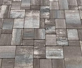 Тротуарная плитка Artstein Инсбрук Альпен 60 мм Color Mix Умбра