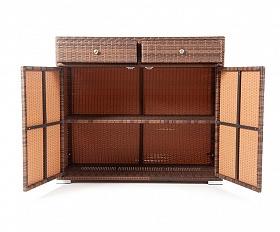 Мальта тумба плетеная из искусственного ротанга, цвет коричневый