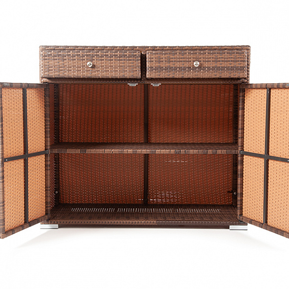 Мальта тумба плетеная из искусственного ротанга, цвет коричневый фото 4